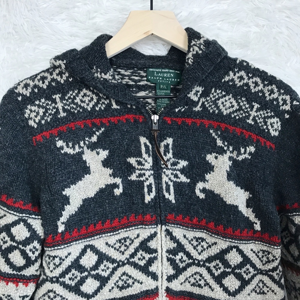 SOLDLRL Ralph Lauren Fair Ilse Cardigan Sweater LP - Picture 2 of 7